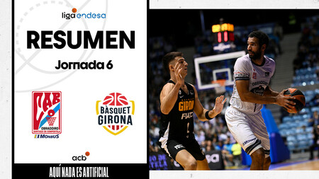 Resumen Monbus Obradoiro 85 - B&agrave;squet Girona 79 (J6)