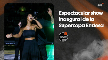 Espectacular show inicial de la Supercopa Endesa