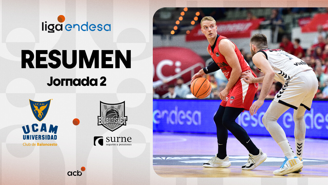 Resumen UCAM Murcia 89 - Surne Bilbao Basket 83 (J2)