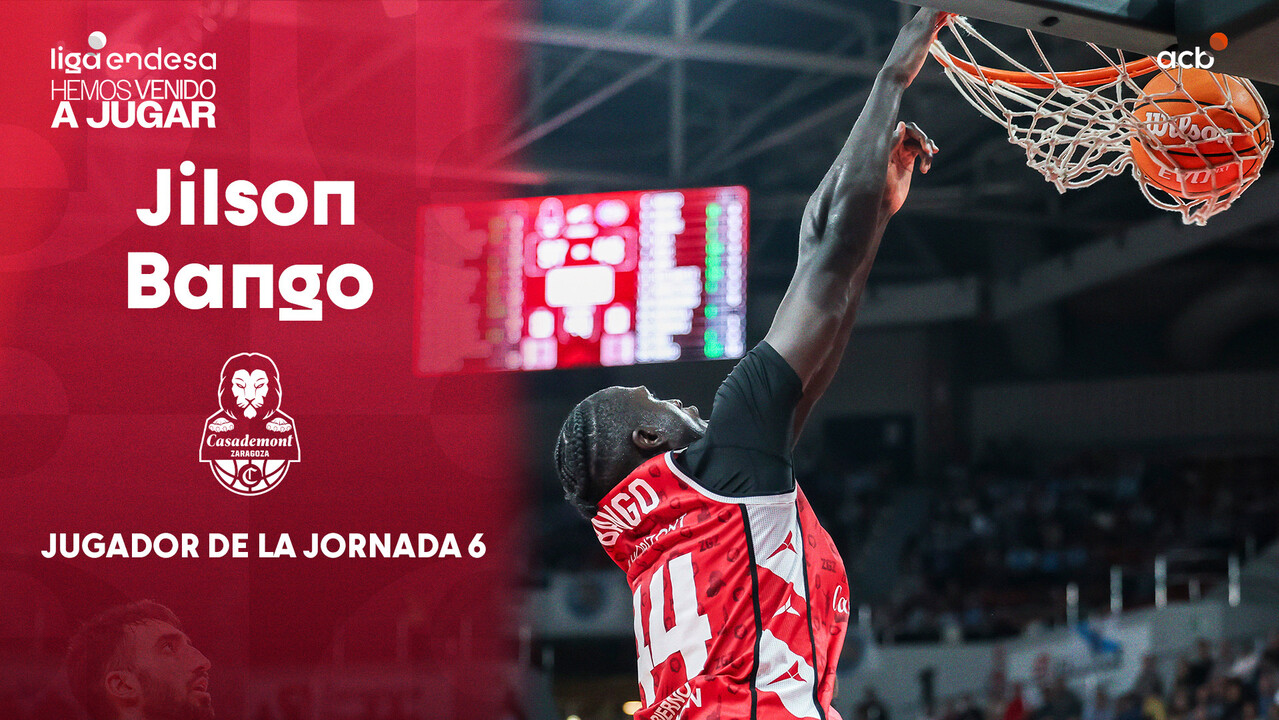 Jilson Bango, Jugador de la Jornada 6 de la Liga Endesa 2024-25