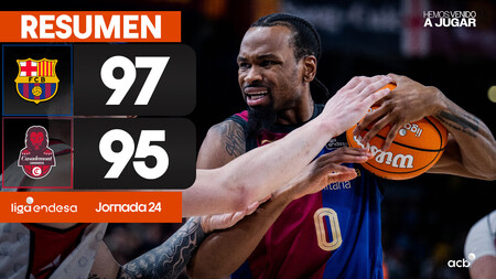 Resumen Barça 97 - Casademont Zaragoza 95 (J24)