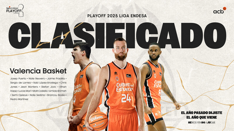 El Valencia Basket, tercer equipo de Playoff