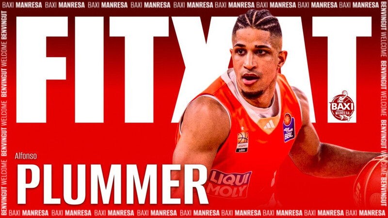 Alfonso Plummer, nueva pieza exterior para el BAXI Manresa 2025-26