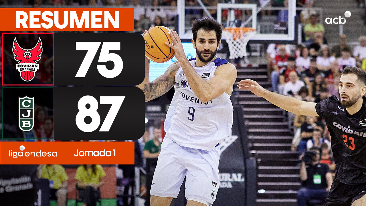 Resumen Coviran Granada 75 - Joventut Badalona 87 (J1)