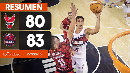 Resumen Coviran Granada 80 - Baskonia 83 (J3)