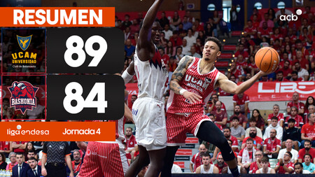 Resumen UCAM Murcia 89 - Baskonia 84 (J4)