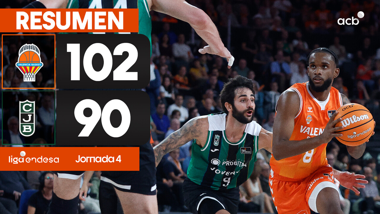 Resumen Valencia Basket 102 - Joventut Badalona 90 (J4)
