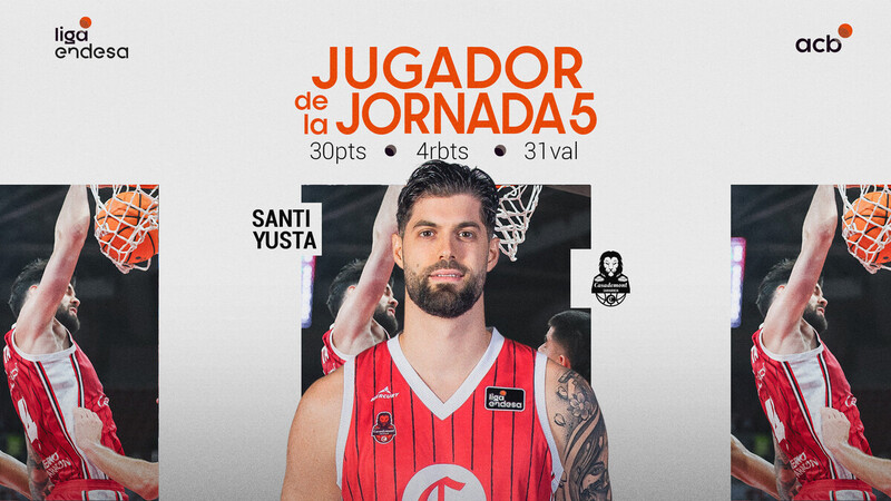 Santi Yusta, Jugador de la Jornada 5 de la Liga Endesa 2025-26