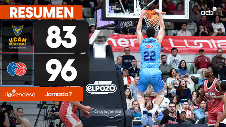 Resumen UCAM Murcia 83 - R&iacute;o Breog&aacute;n 96 (J7)