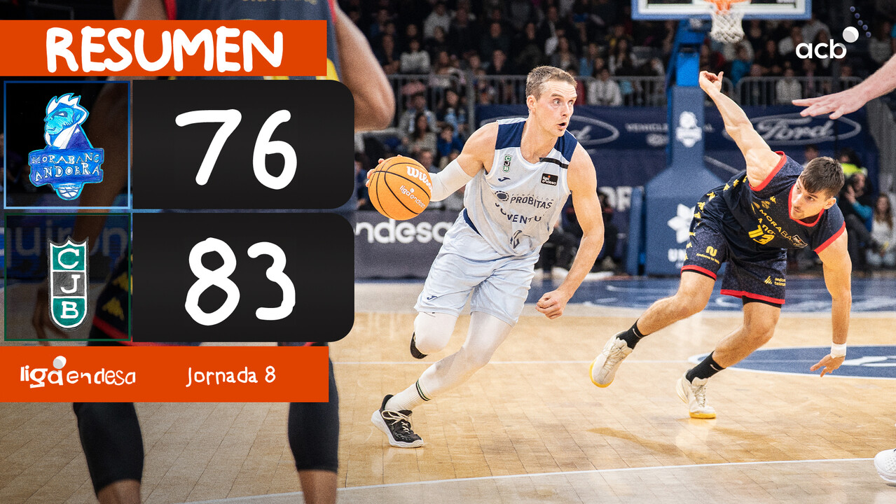 Resumen MoraBanc Andorra 76 - Joventut Badalona 83 (J8)
