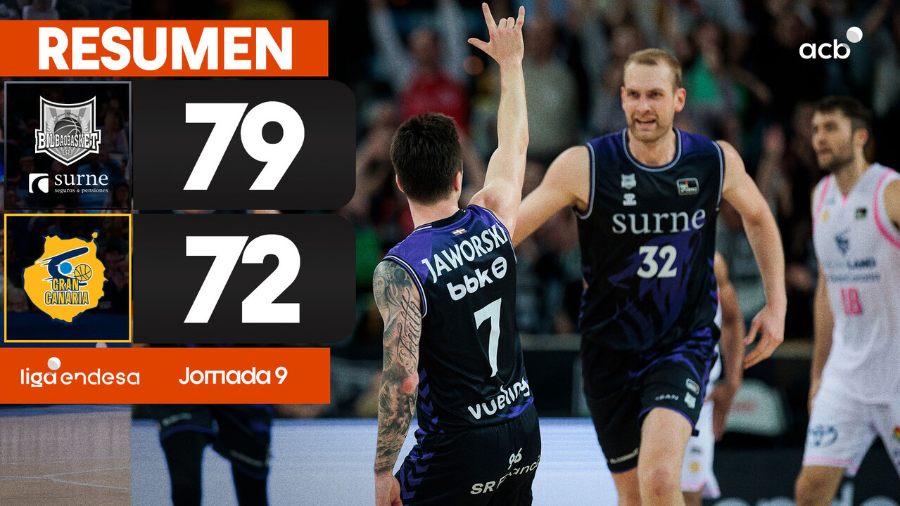 Resumen Surne Bilbao 79 - Dreamland Gran Canaria 72 (J9)