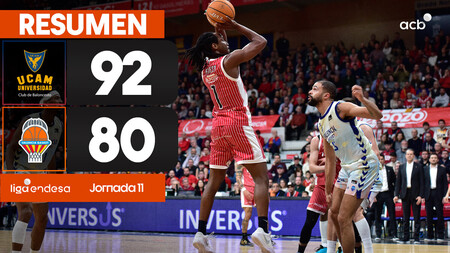 Resumen UCAM Murcia 92 - Valencia Basket 80 (J11)