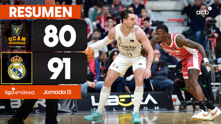 Resumen UCAM Murcia 80 - Real Madrid 91 (J13)