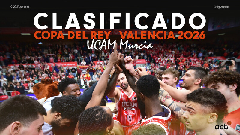 UCAM Murcia logra su billete para la Copa del Rey Valencia 2026