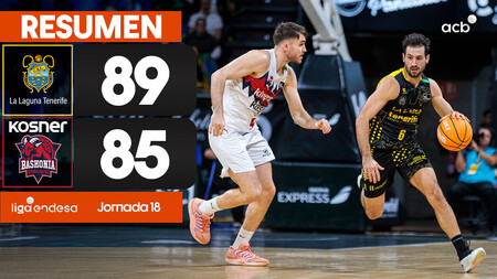 Resumen La Laguna Tenerife 89 - Kosner Baskonia 85 (J18)