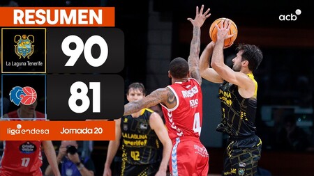 Resumen La Laguna Tenerife 90 - R&iacute;o Breog&aacute;n 81 (J20)