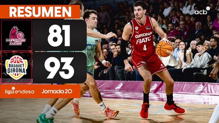 Resumen Hiopos Lleida 81 - B&agrave;squet Girona 93 (J20)