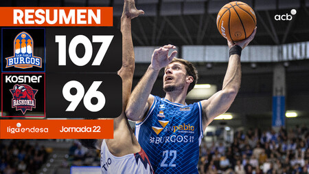 Resumen Recoletas Salud San Pablo Burgos 107- Kosner Baskonia 96. (J.22)
