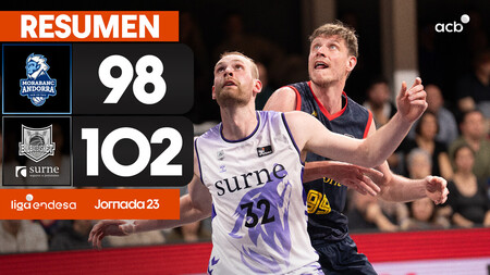 Resumen Morabanc Andorra 98- Surne Bilbao 102 (J.23)